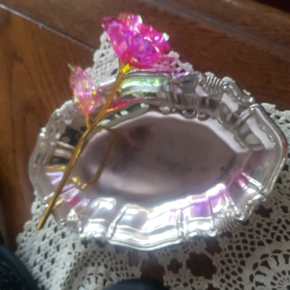 Vintage EKCO Silver Oval Serving Dish